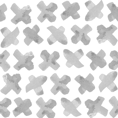Peel & Stick Wallpaper Grey / 24"x 48" X's Peel & Stick Wallpaper Katie Kime