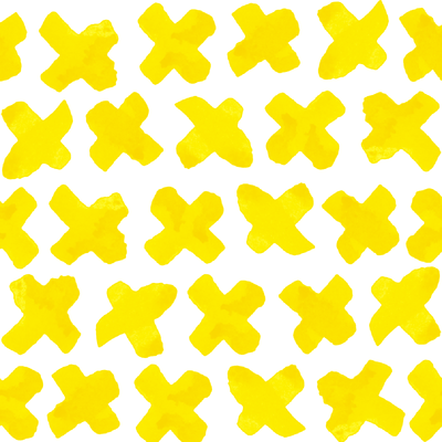 X's Traditional Wallpaper Wallpaper Yellow / Double Roll Katie Kime